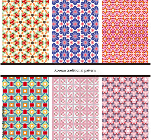 Korean traditional seamless pattern