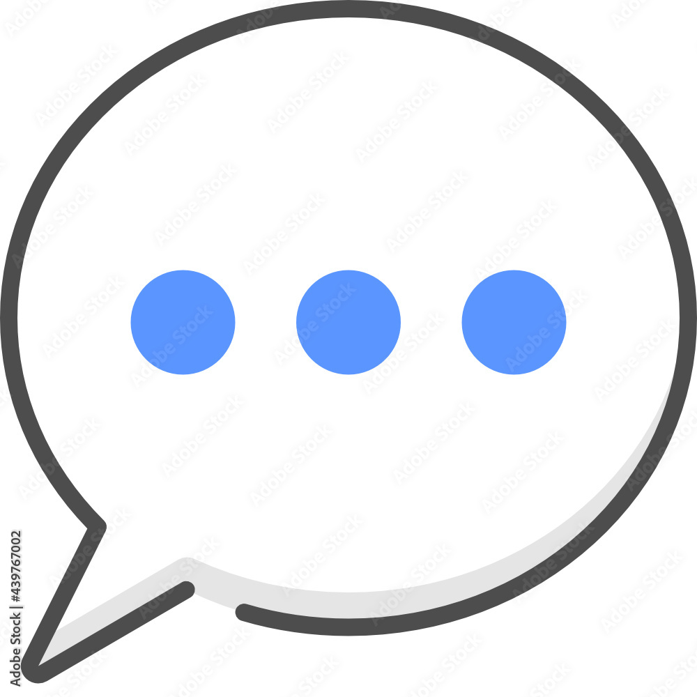 Colored line chat icon Colored line chat icon
