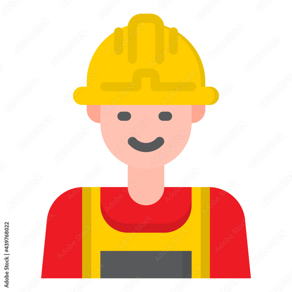 labor flat style icon labor flat style icon