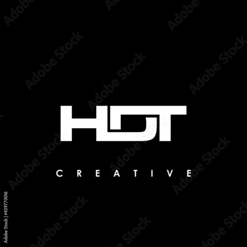 HDT Letter Initial Logo Design Template Vector Illustration