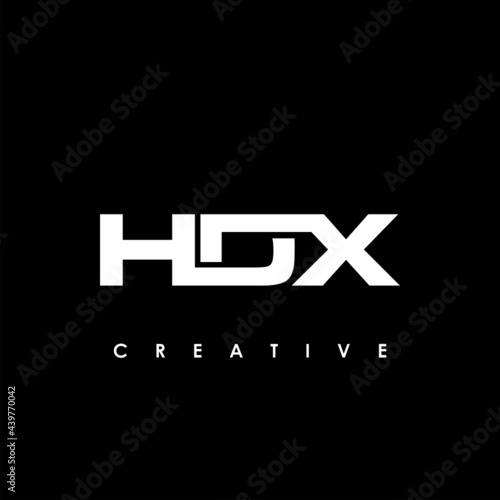 HDX Letter Initial Logo Design Template Vector Illustration photo