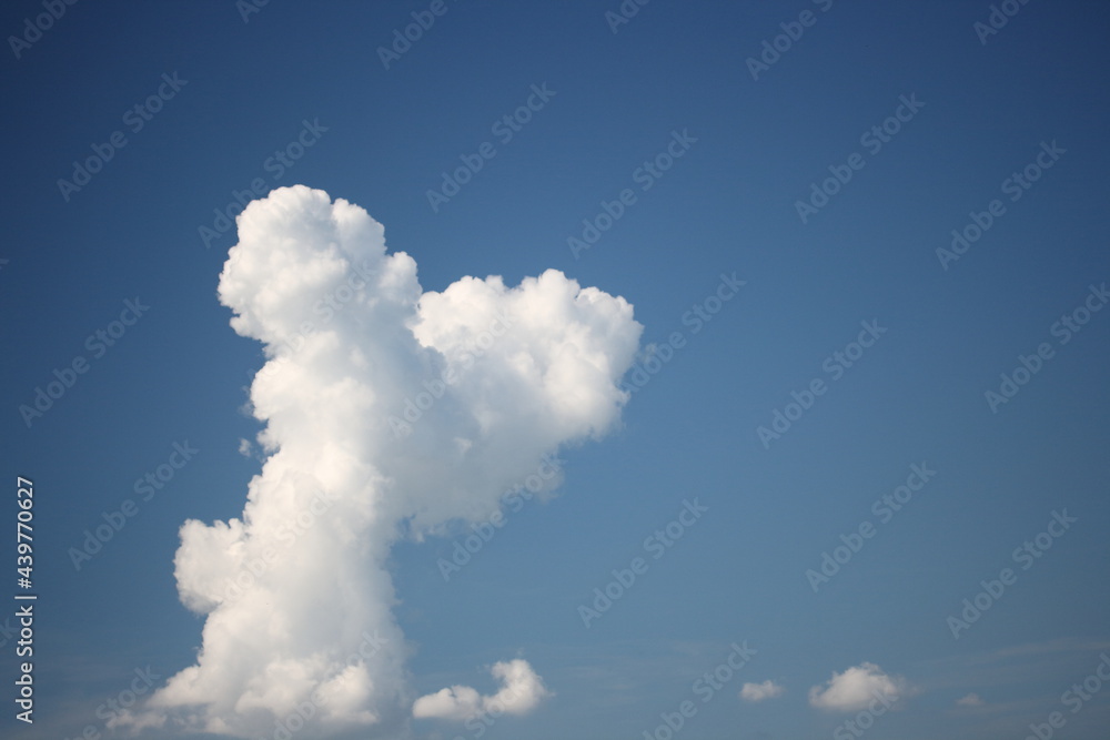 White cloud on blue sky White cloud on blue sky