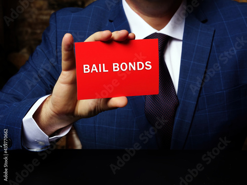 Conceptual photo about BAIL BONDS with written phrase. Conceptual photo showing an agreement by a criminal defendant to appear for trial or pay a sum of money set by the court
