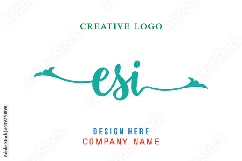 ESI lettering logo is simple, easy to understand and authoritative