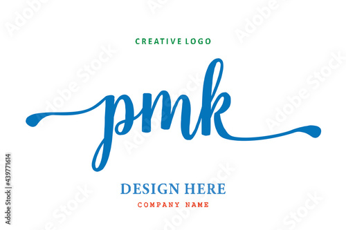 PMK lettering logo is simple, easy to understand and authoritative