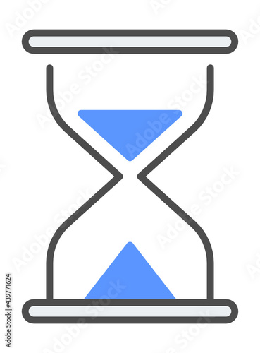 Colored line waiting icon