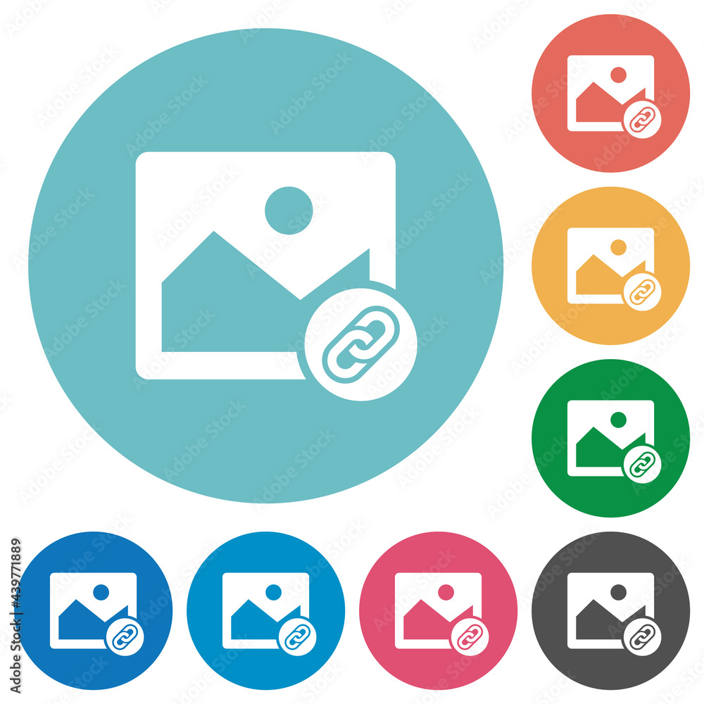 Link image flat round icons Link image flat round icons