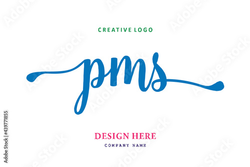PMS lettering logo is simple, easy to understand and authoritative