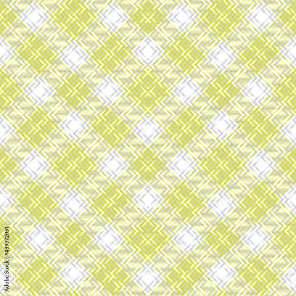 Fototapeta premium Yellow Chevron Plaid Tartan textured Seamless Pattern Design