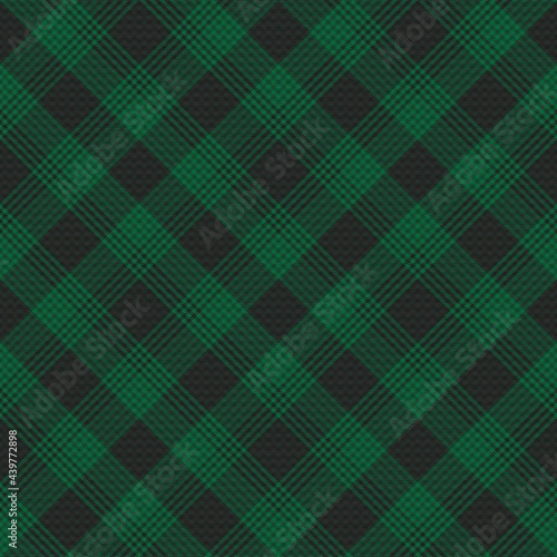 Green Chevron Plaid Tartan textured Seamless Pattern Design