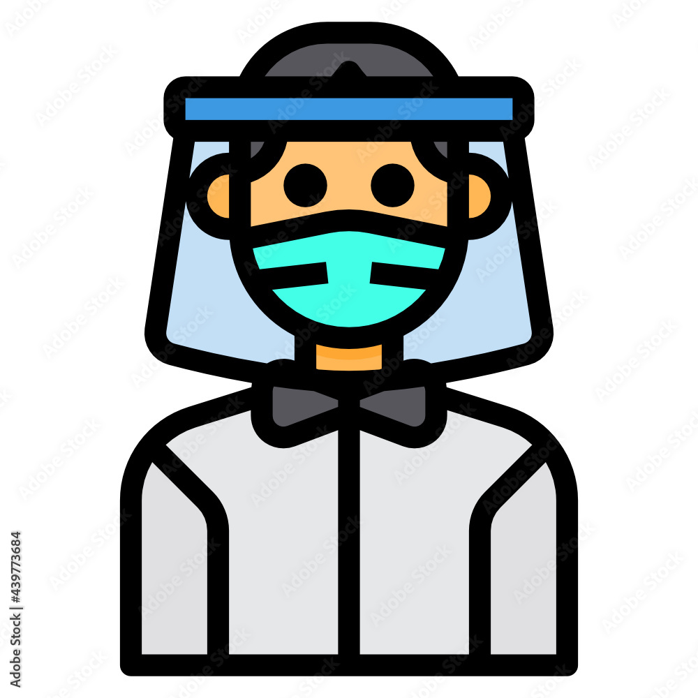 Avatar filled outline icon Avatar filled outline icon