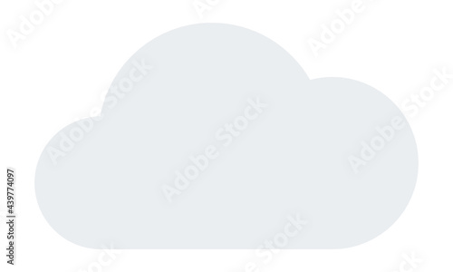 Flat cloud icon