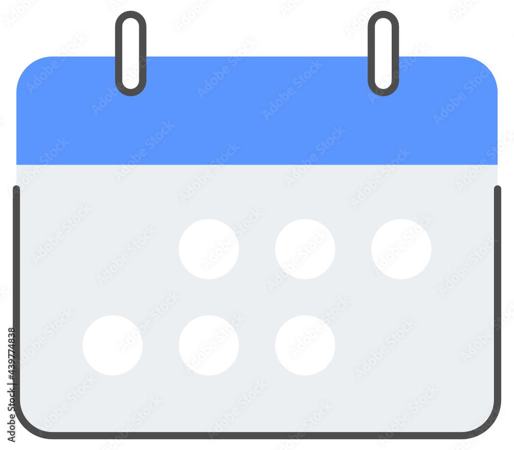 Filled outline calendar icon Filled outline calendar icon