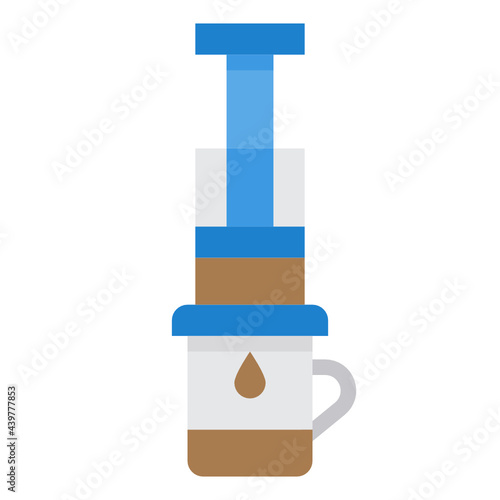 Aeropress flat icon