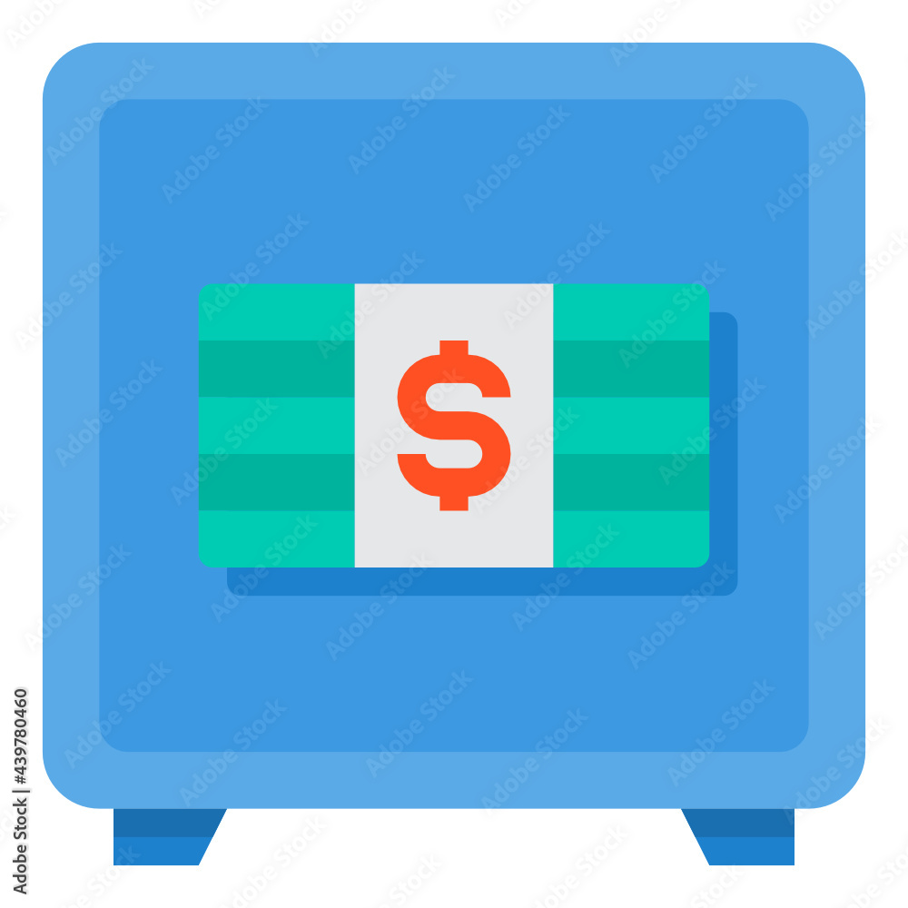 Safe Box flat icon Safe Box flat icon