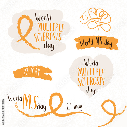 World MS day concept. Multiple sclerosis treatment