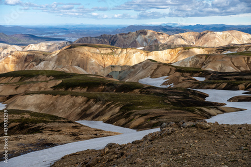 Volcanic mountains of Landmannalaugar in Fjallabak Nature Reserve. Iceland