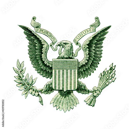 eagle  extracted from American $ 1 bill