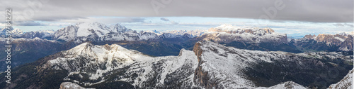 Mountain landscape at Lagazuoi . Dolomiti Mountain. Italy