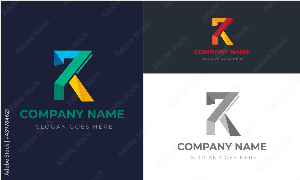 Awesome & Creative colorful K letter logo design Template for your brand & company Awesome & Creative colorful K letter logo design Template for your brand & company