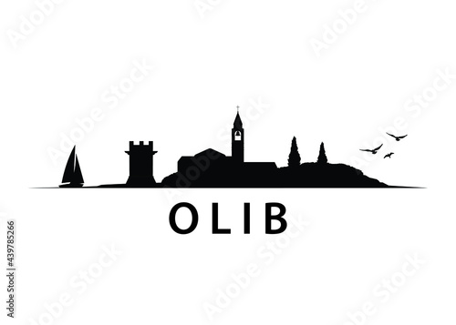 Olib, Croatian Island Skyline Landscape
