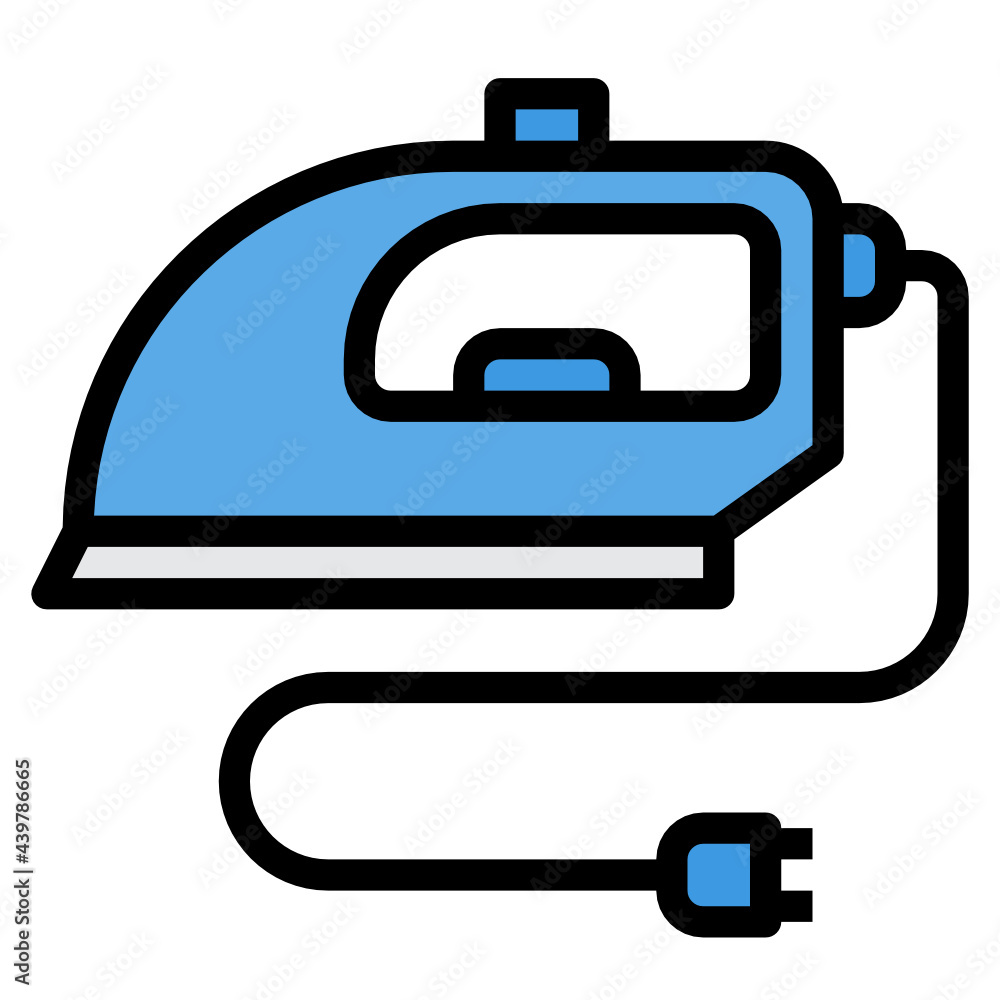 Iron filled outline icon Iron filled outline icon