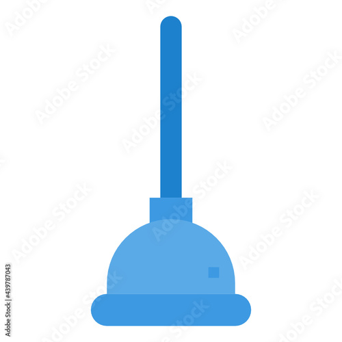 Plunger flat icon