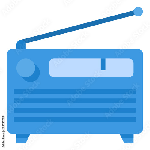 Radio flat icon