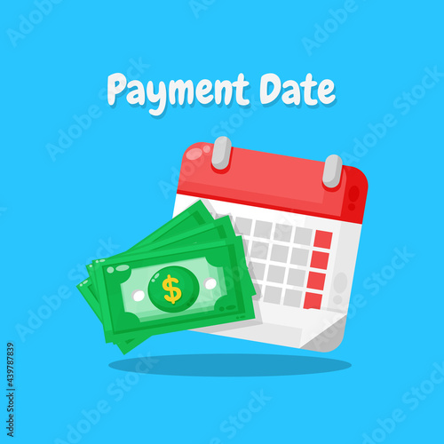 Concept of payment date or payday icon