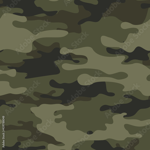 Camouflage seamless pattern. Abstract camo. Print on fabric on textiles. Vector illustration