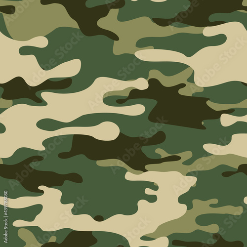 Camouflage seamless pattern. Abstract camo. Print on fabric on textiles. Vector illustration