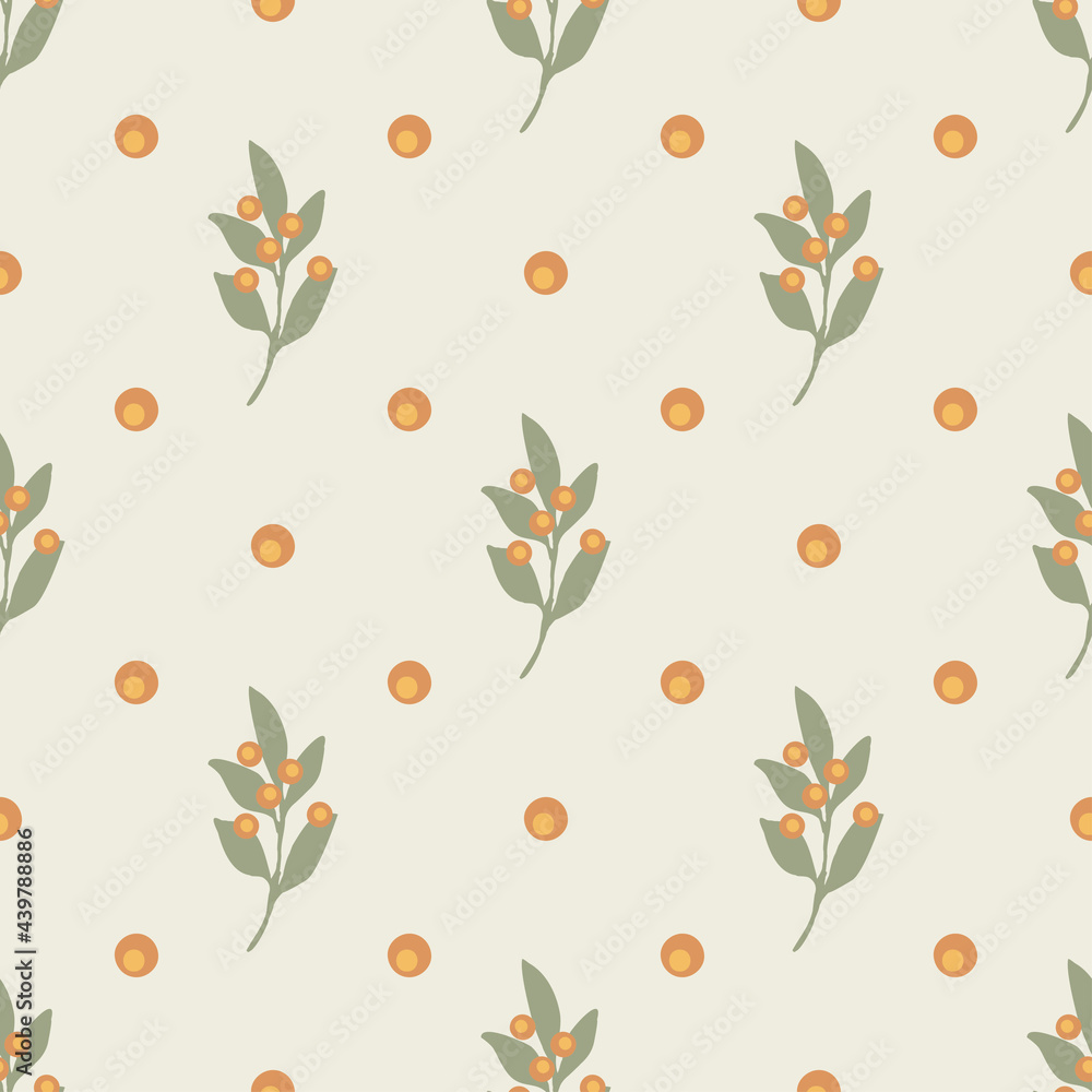 Seamless pattern with leaves Seamless pattern with leaves