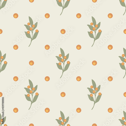 Seamless pattern with leaves © Alex design