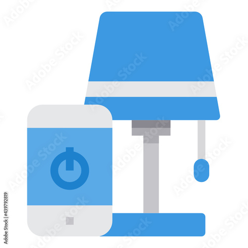 Smart light flat icon