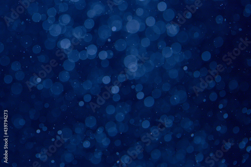 Abstract blue bokeh use for background