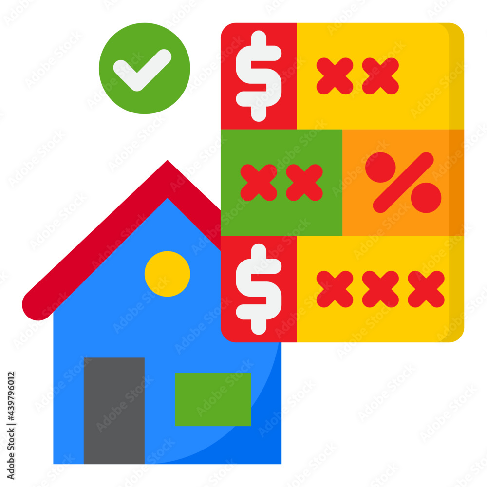 loan flat style icon loan flat style icon