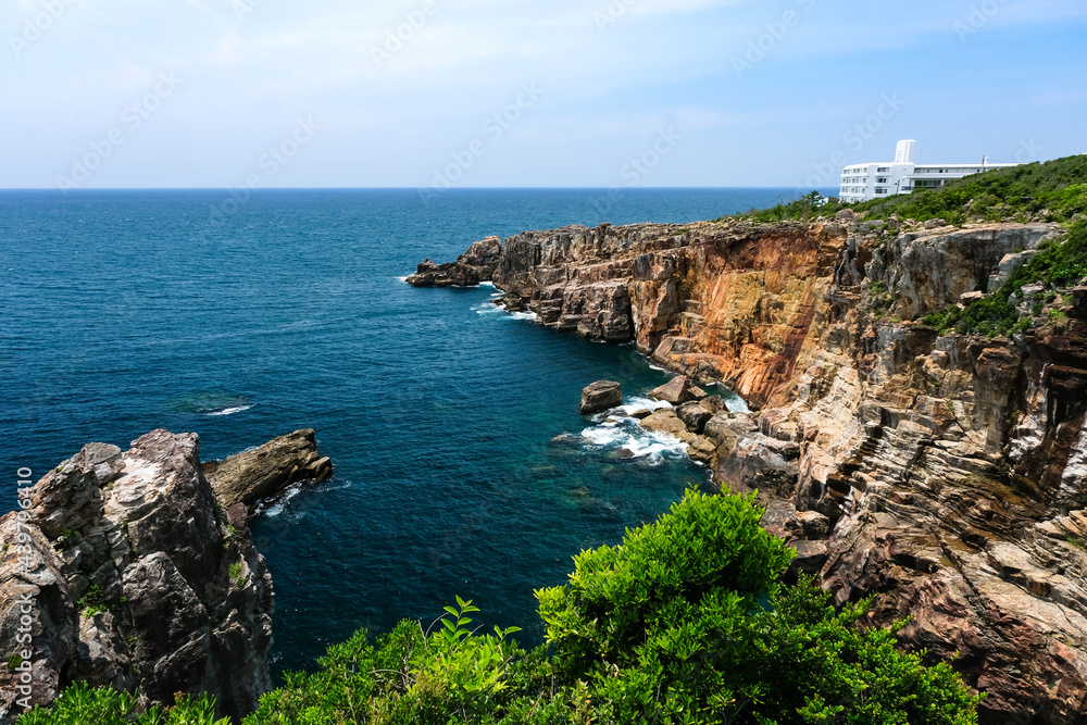 Fototapeta premium 和歌山県白浜町 三段壁