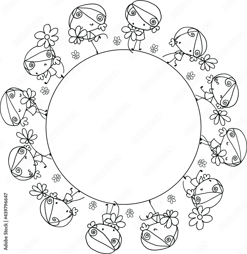 vector cartoon girl holding flowers background vector cartoon girl holding flowers background