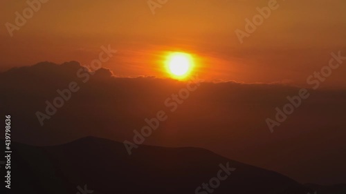 Wallpaper Mural time lapse of sunrise sunset in mountains Torontodigital.ca