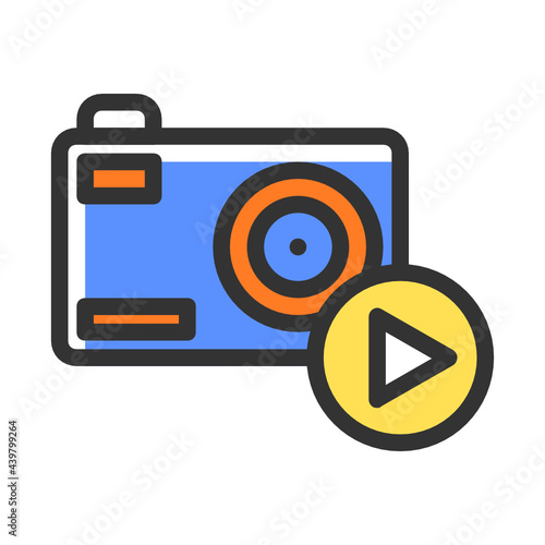Digital Camera filled outli...