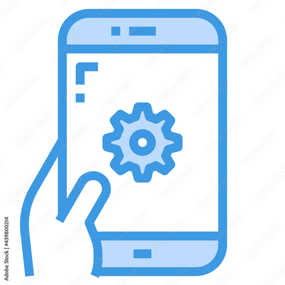 Setting blue outline icon Setting blue outline icon