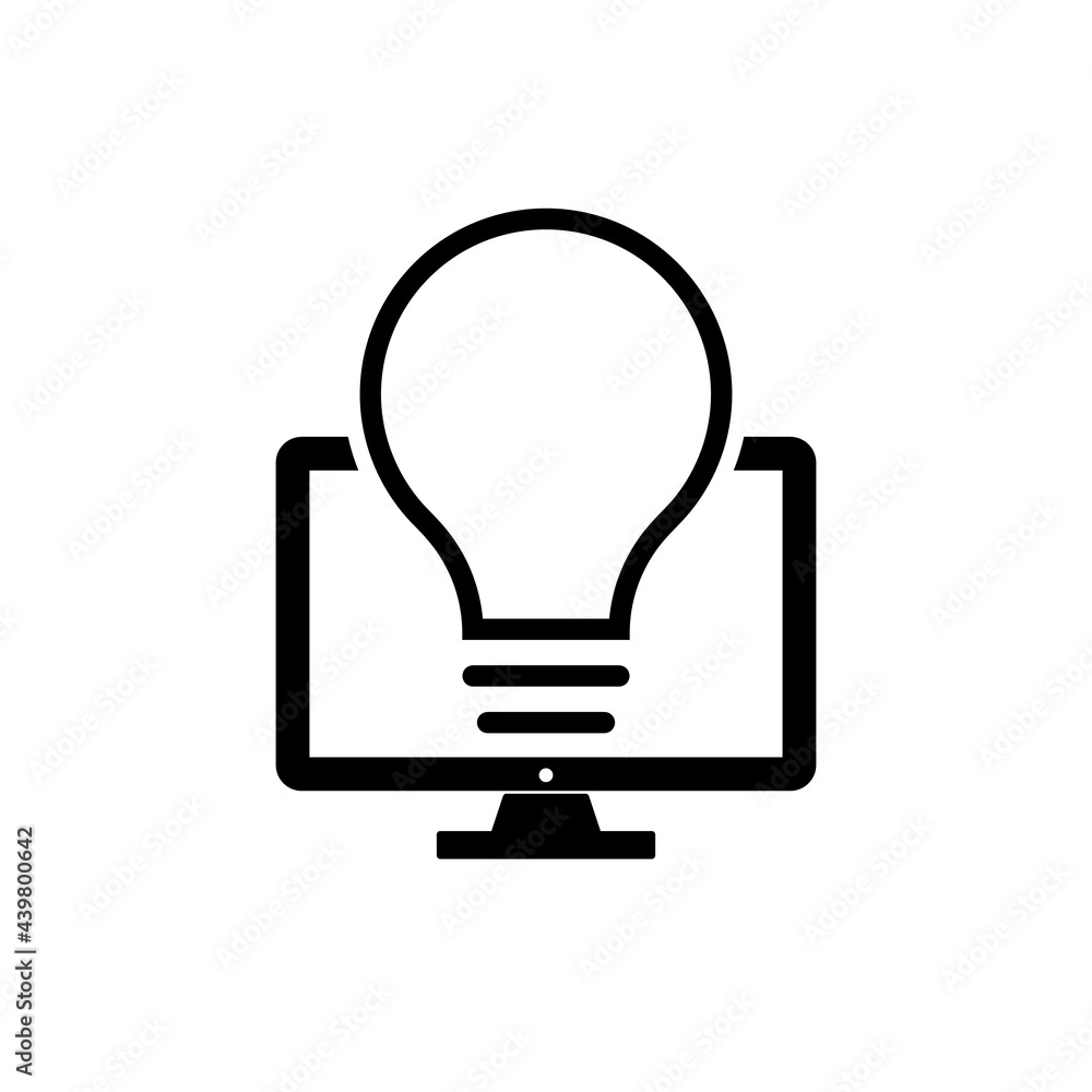 Idea icon isolated on white background Idea icon isolated on white background