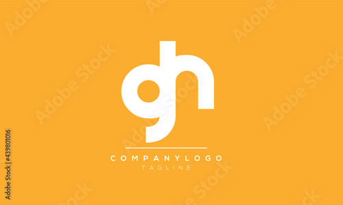 Abstract Letter Initial GH HG G H Vector Logo Design Template photo