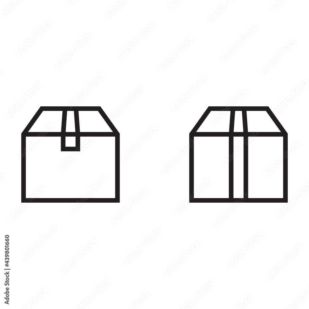 Box vector icon Box vector icon