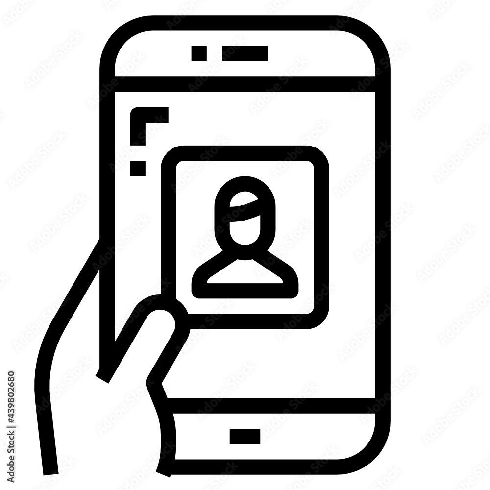 Contact outline icon Contact outline icon