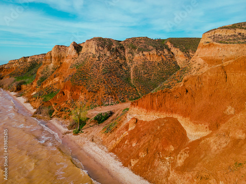 Stanyslav. Photo of Canyon in Ukraine from drone, Kherson