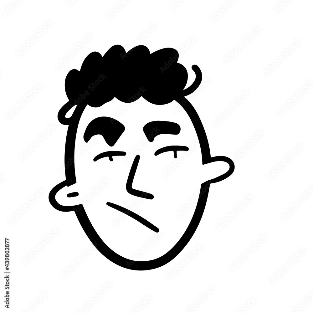 Funny face illustration for your design Funny face illustration for your design