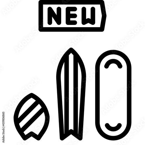 New arrival skateboards icon