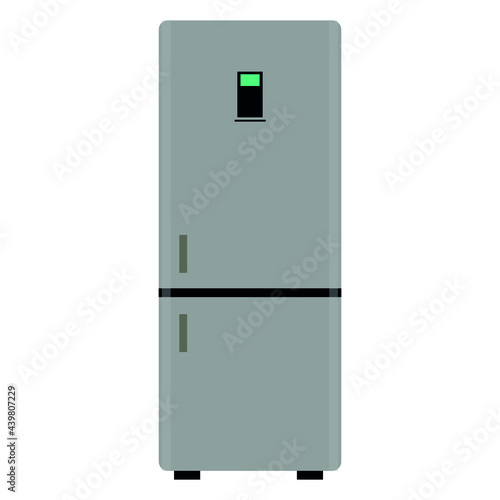 Refrigerator, vector, eco color, tara marking. Vector Image