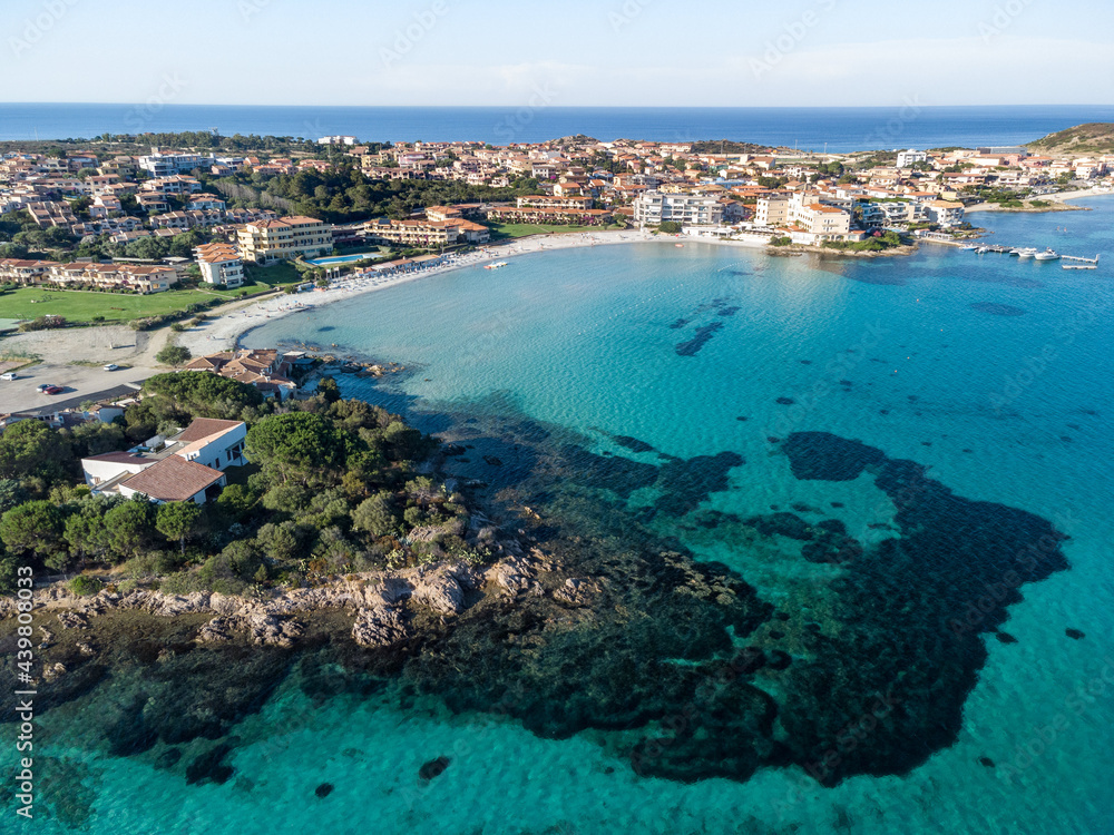Veduta aerea della Terza Spiaggia - Golfo Aranci, Sardegna